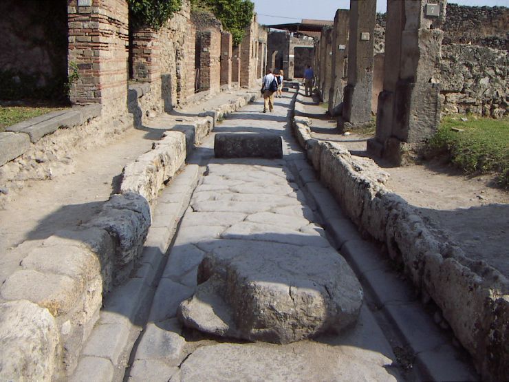 hjulspor i pompei